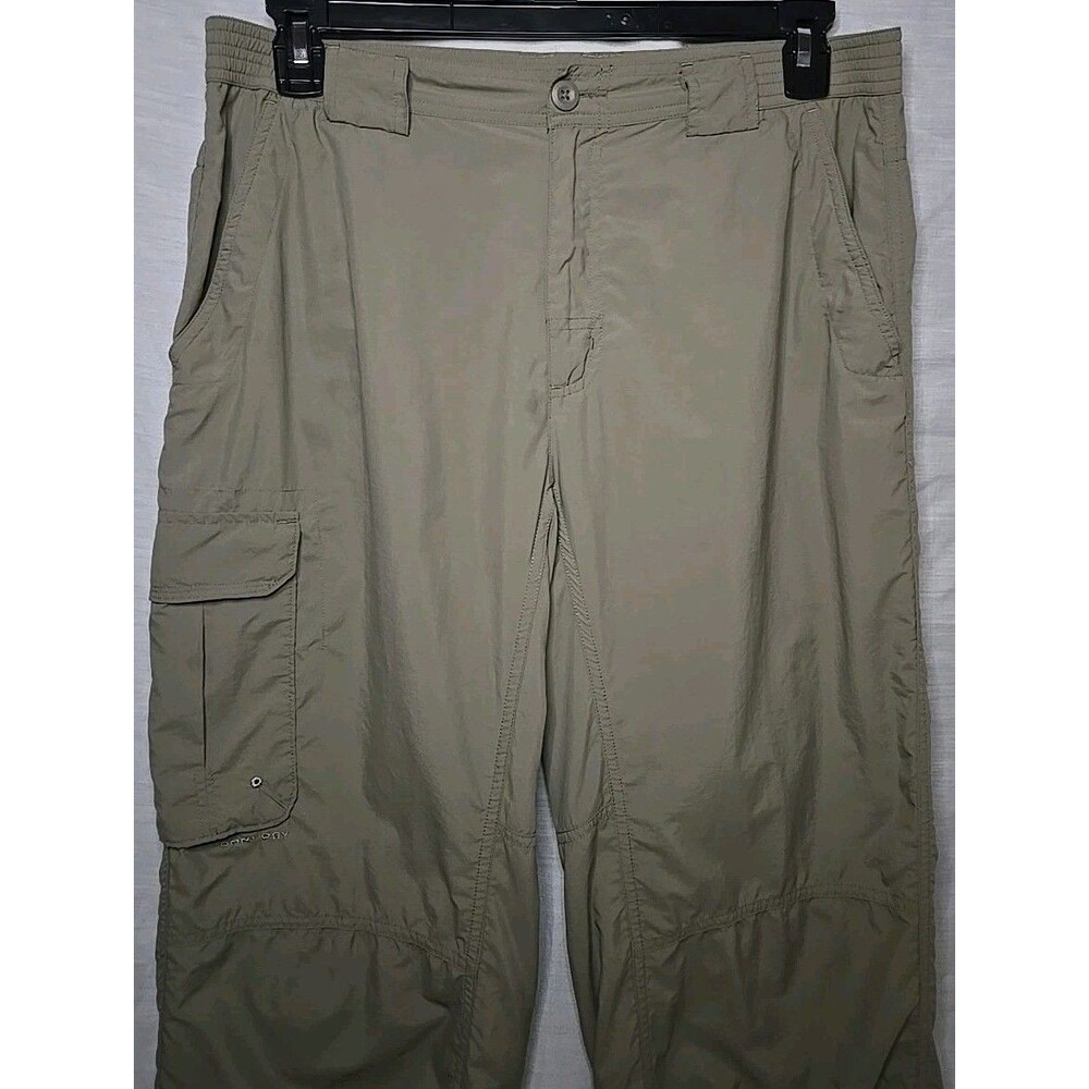 Columbia Sportswear Titanium Lightweight Cargo Hiking Pants, Sz Med 34", Khaki - Picture 2 of 10